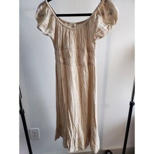 Elegant Cream Maxi Dress